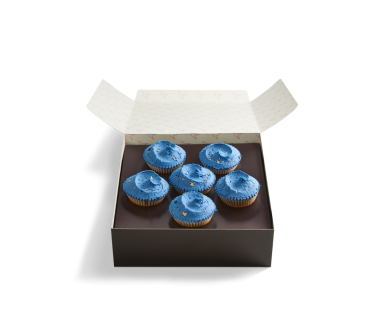 Midnight Gold Cupcake Box