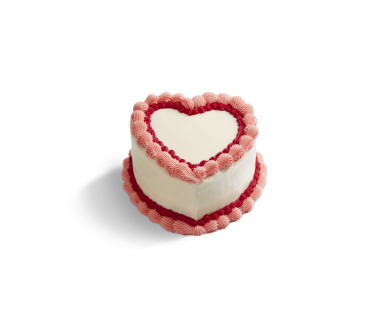 Vintage Blush Heart Cake.